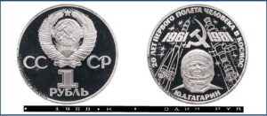 1 рубль 1981 Пруф новодел Proof, Гагарин. Разновидности.